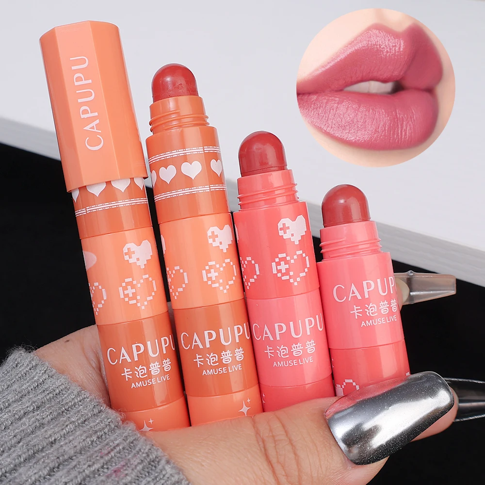 Korean Lipstick Set 4 Colors in 1 Matte Velvet Lip Gloss Lipstick Pen Waterproof