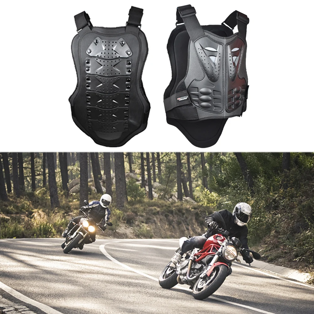 Chest Back Protection Vest Adult For Motocross Skiing Skating Motorcycle Dirt Bi
