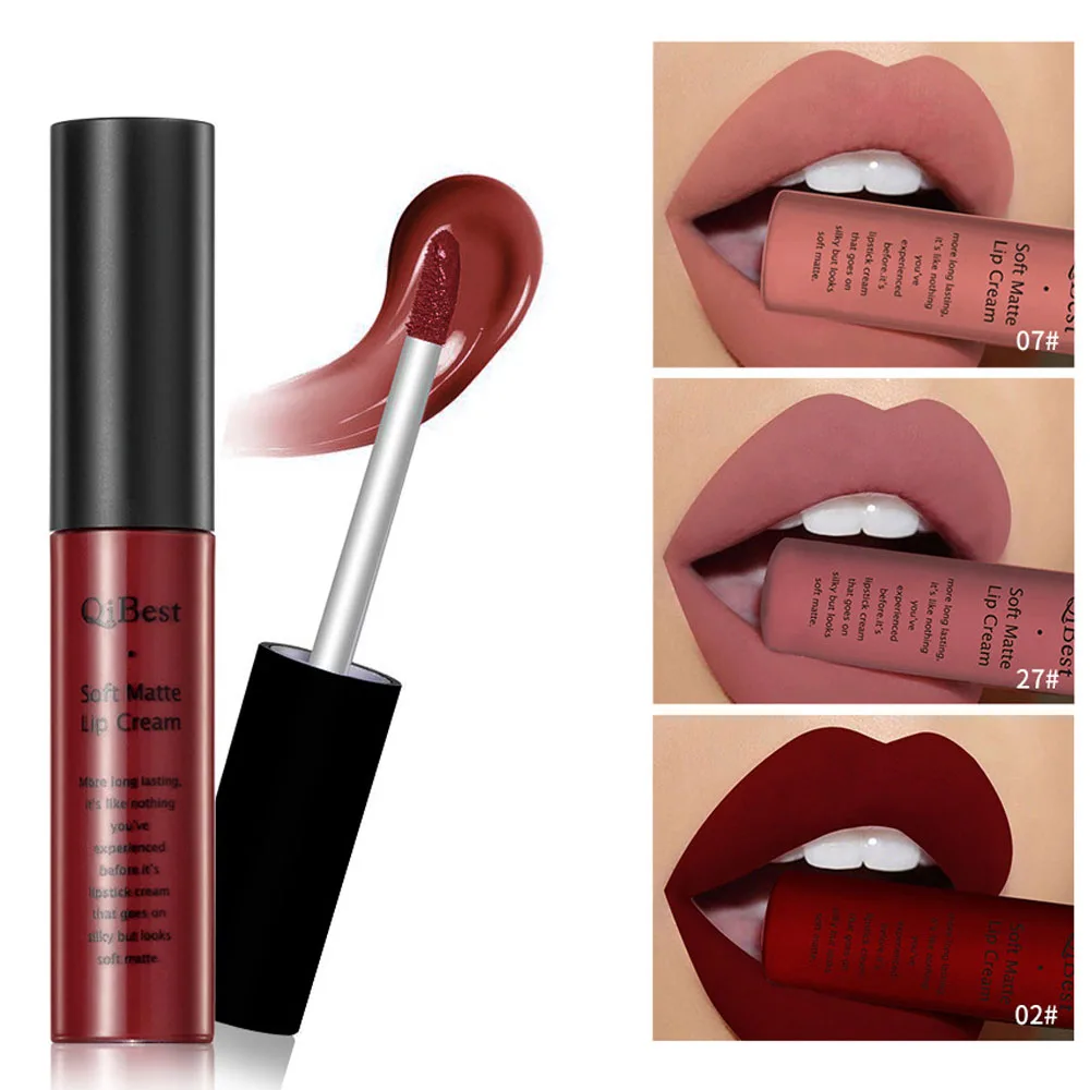 34 Colors Sexy Velvet Matte Lip Gloss Liquid Lipstick Lipgloss Beauty Red Waterp