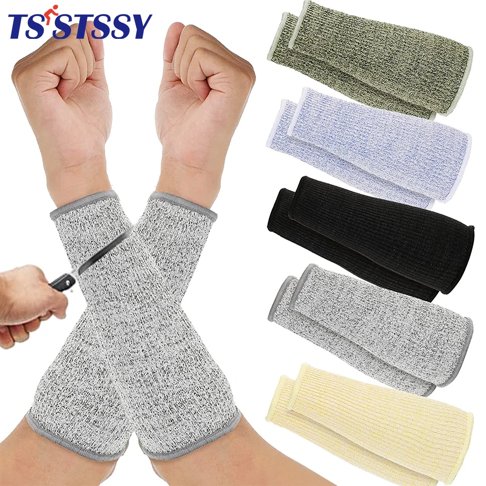 1Pair Cut Burn Resistant Sleeves Arm Protection Sleeves Forearm Arm Protectors f